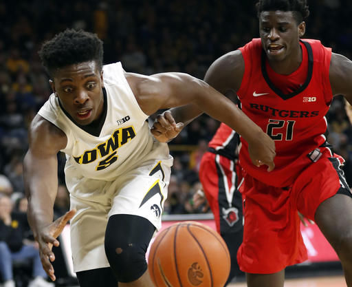APTOPIX Rutgers Iowa Basketball